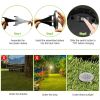 4Pcs Solar Powered Ground Light Outdoor IP65 Waterproof Buried In-Ground Lamp Decorative Path Deck Lawn Patio Lamp