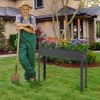 Metal Raised Garden Bed with Legs and Drainage Hole for Vegetable Flower