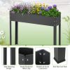 Metal Raised Garden Bed with Legs and Drainage Hole for Vegetable Flower