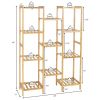 9/11-Tier Bamboo Plant Stand for Living Room Balcony Garden