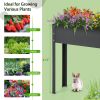 Metal Raised Garden Bed with Legs and Drainage Hole for Vegetable Flower