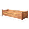 Garden Raised Beds 2 pcs Acacia Wood 39.4"x11.8"x9.8"