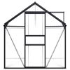 vidaXL Greenhouse Anthracite Aluminium 5,89 m²