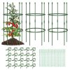 3-Pack Garden Trellis 40"/60" Tall Plant Support Stands with Clips and Ties