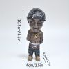 1pc Hip-Hop Singer Statue, Music Artist Sculpture Table Decoration, Gift For Hip-Hop Lovers, Garden Resin Decoration