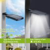 Solar Powered Wall Lights Outdoor 100LED Beads Motion Sensor Lamp IP65 Waterproof 3 Modes Sensor Light