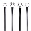 Set of 6 RC String Light Pole;  9 FT Lighting Stand ;  LED Solar Bulbs for Parties;  Christmas