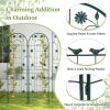 2 Pack 71 x 20 Inches Metal Garden Trellis Rustproof Plant Support for Climbing Plants